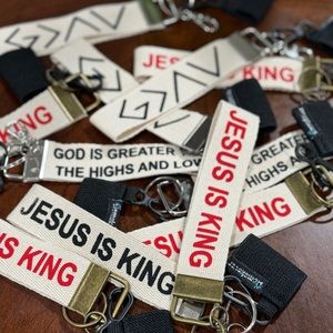 Twill keychain fobs with chapstick holder